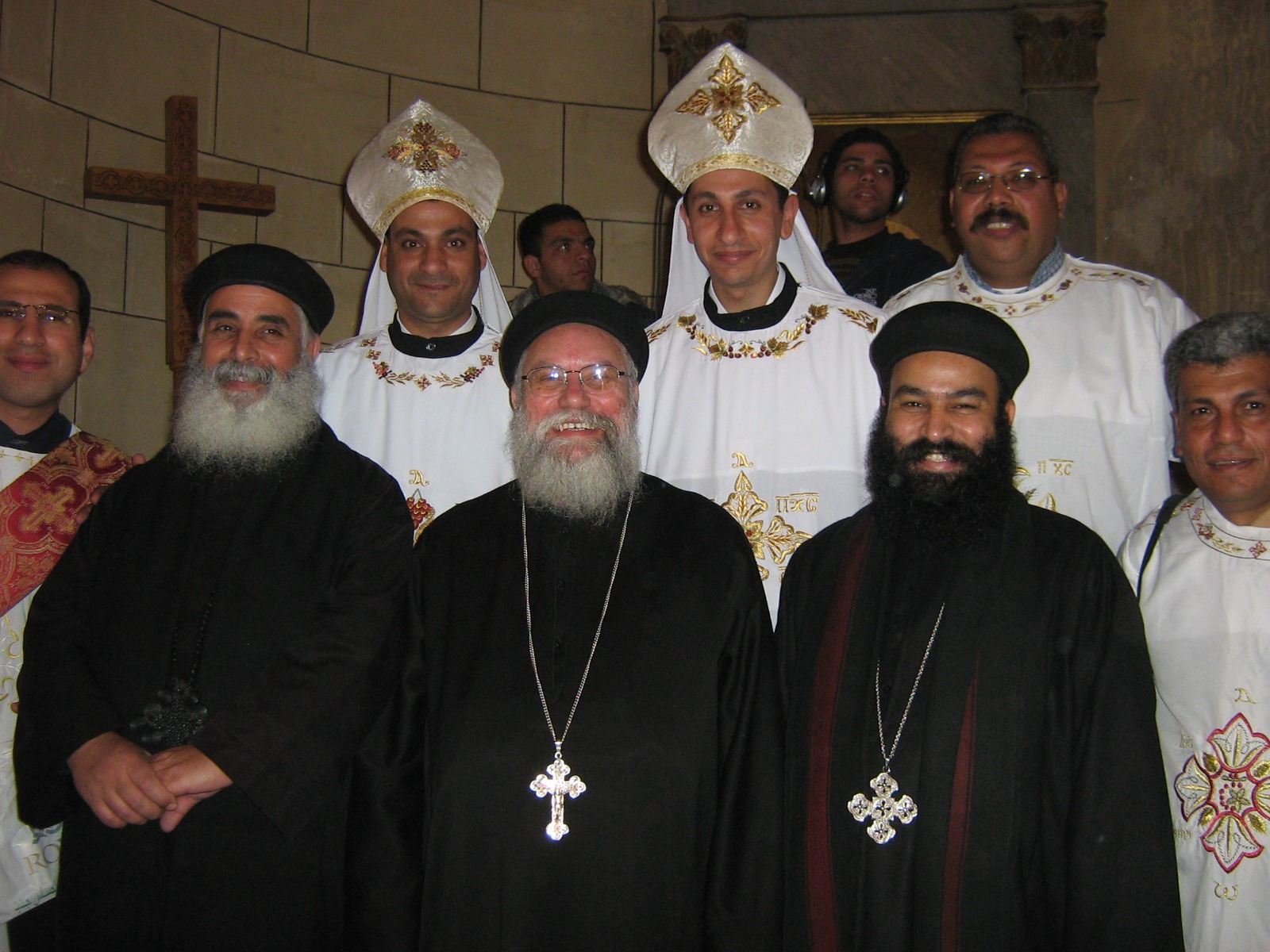 Congregation at prayer