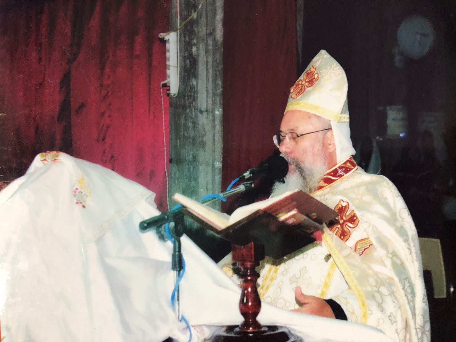 Clergy group at the altar