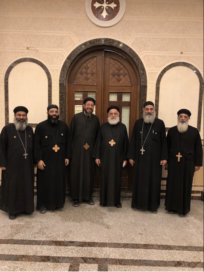 Clergy visit to the building site