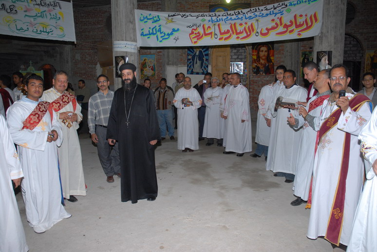 Liturgical procession with deacons
